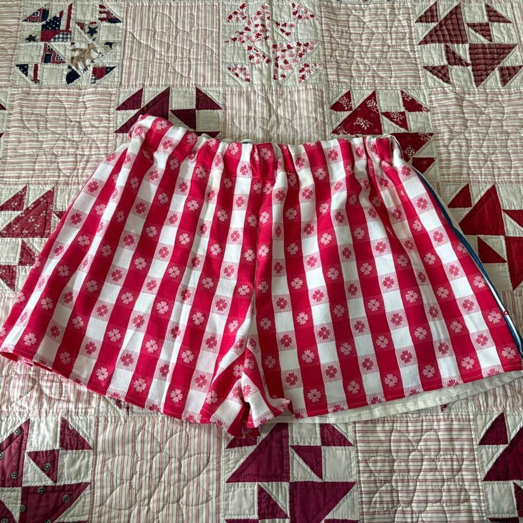 Gingham Fork And Spoon Shorts