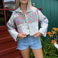 Cropped 9 Square Quilt Jacket
