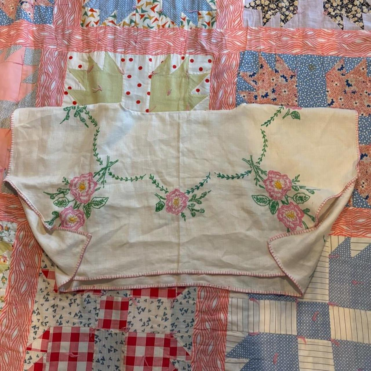 Flower Embroidered Dolman Top