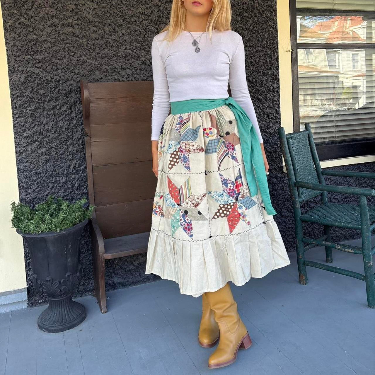 Star Quilt Wrap Skirt