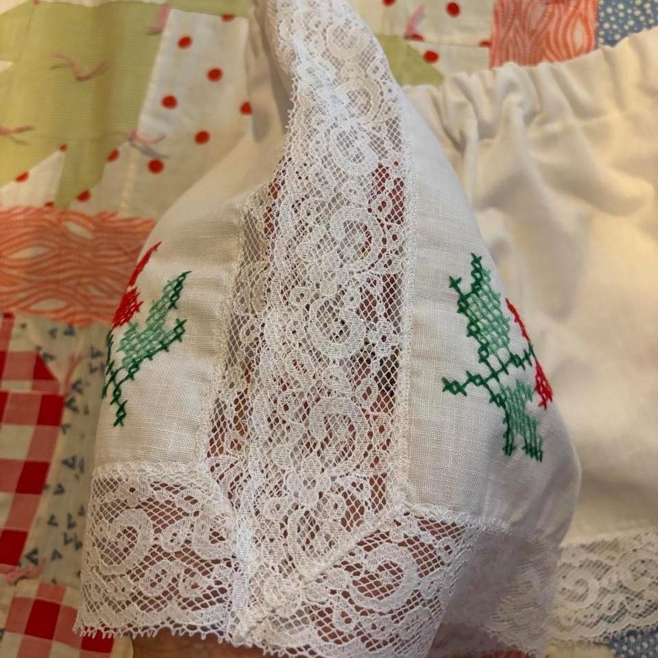 Red Flower Lace Shorts