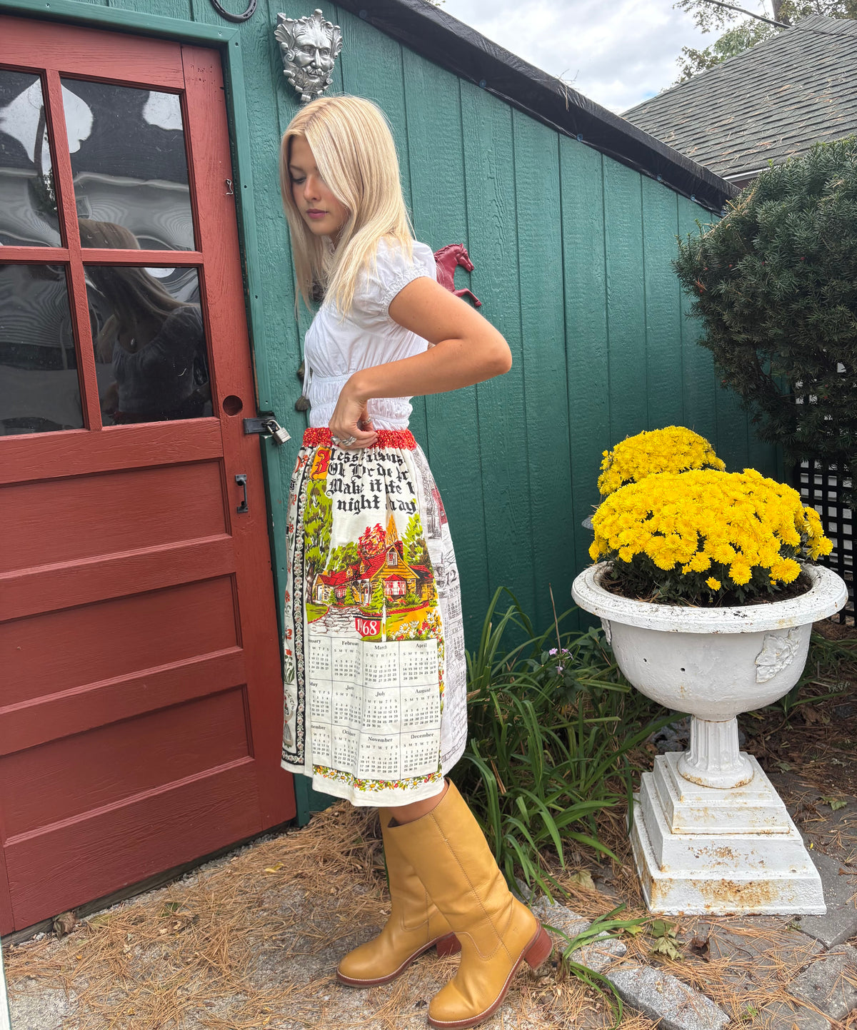 Calendar Tea Towel Skirt