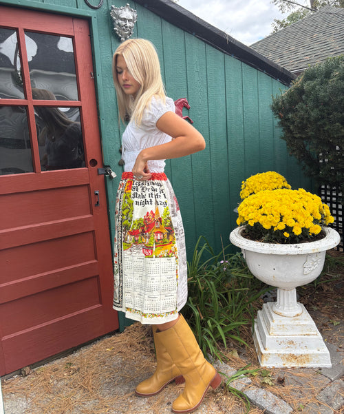 Calendar Tea Towel Skirt
