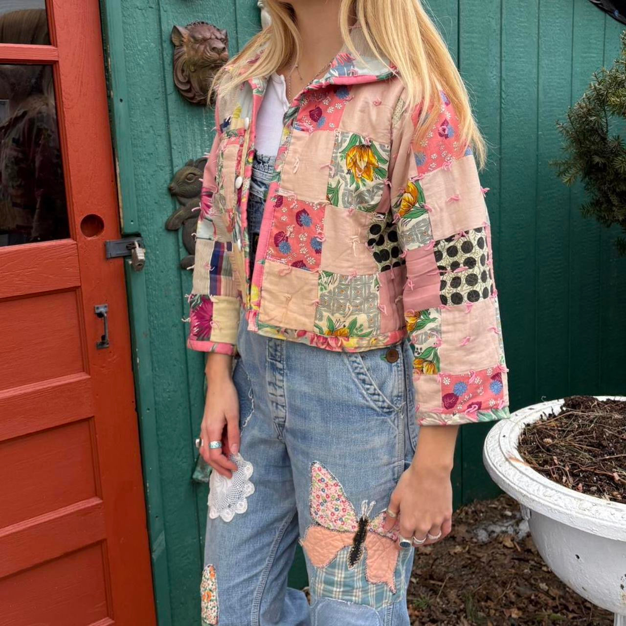 Cropped Quilt Jacket