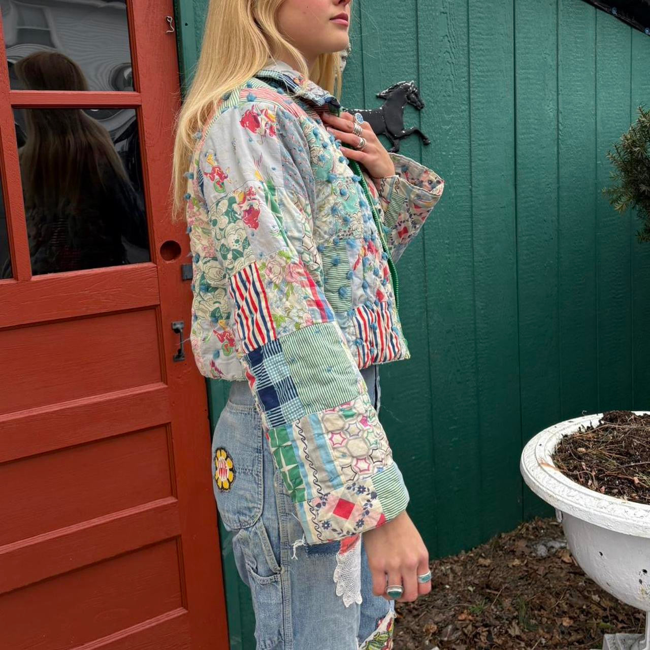 Cropped Quilt Jacket