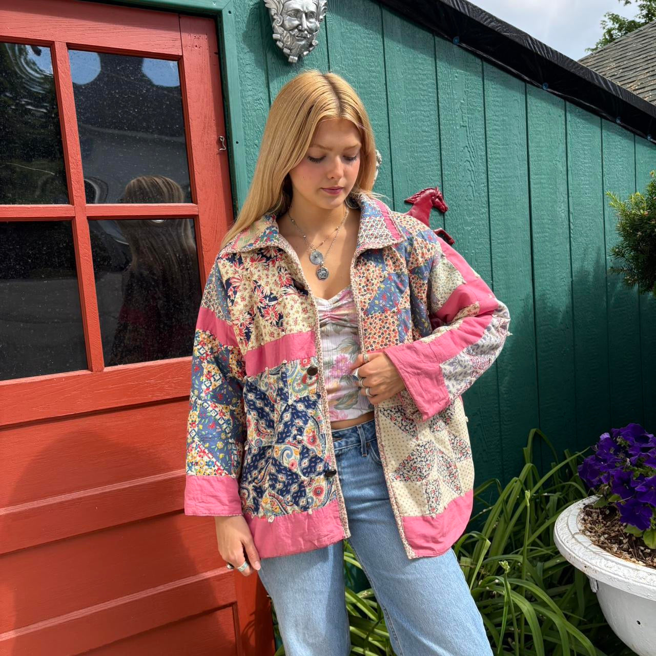 Pink Quilt Coat