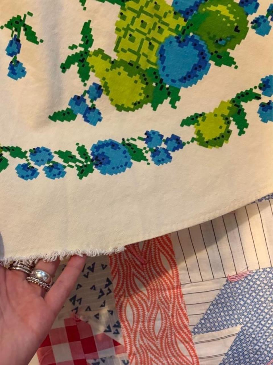 Fruit Print Tablecloth Skirt