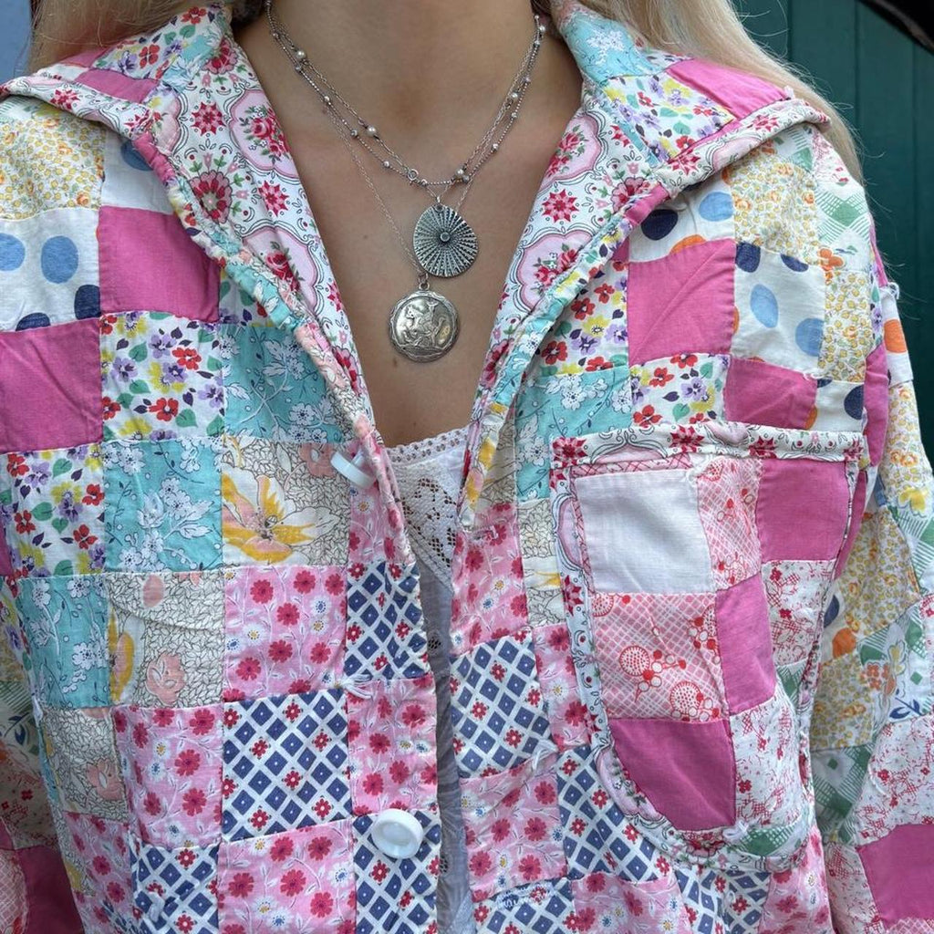 Pink Patchwork Quilt Jacket