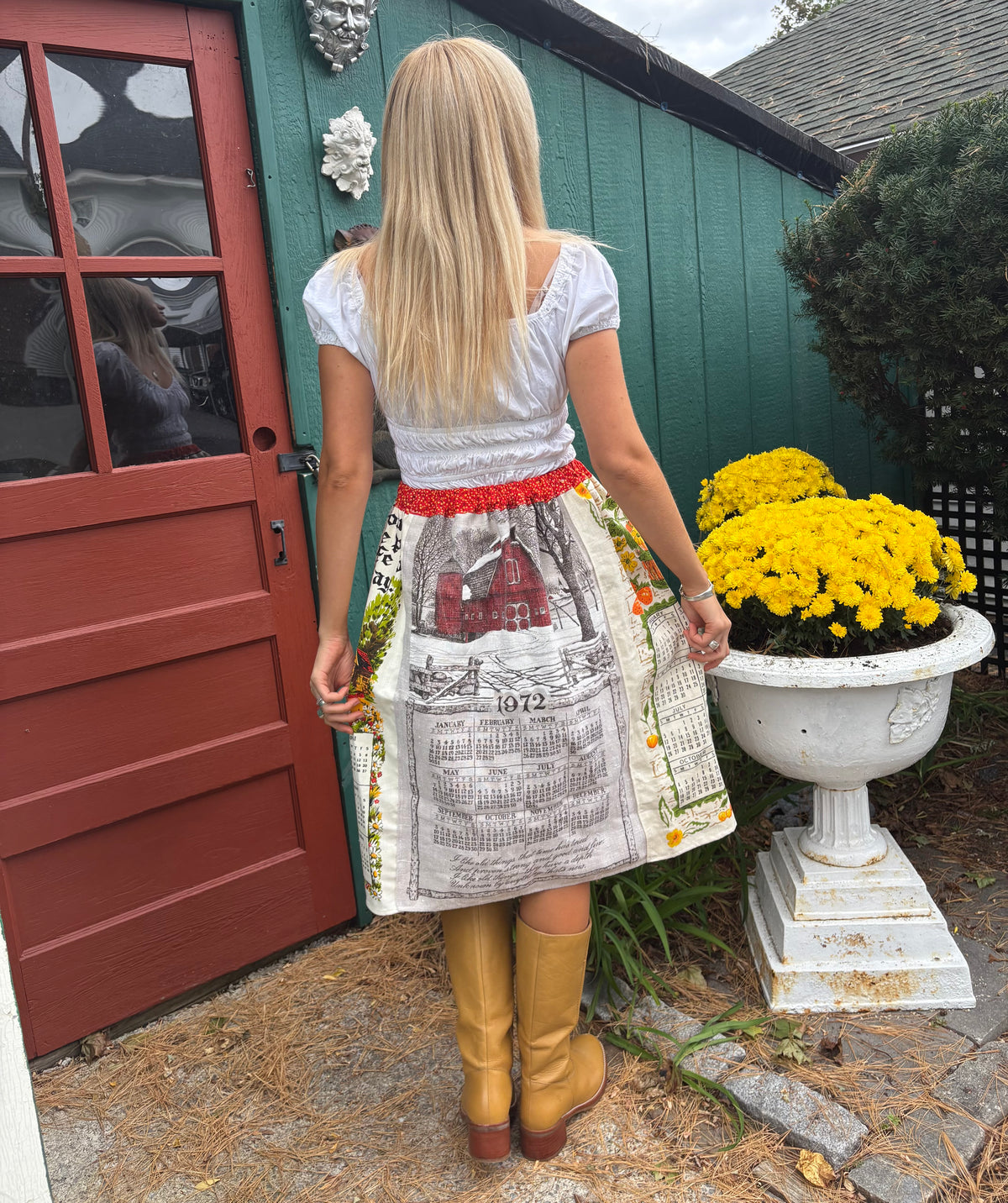 Calendar Tea Towel Skirt