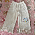 “Home is Love” Fringe Chenille Pants
