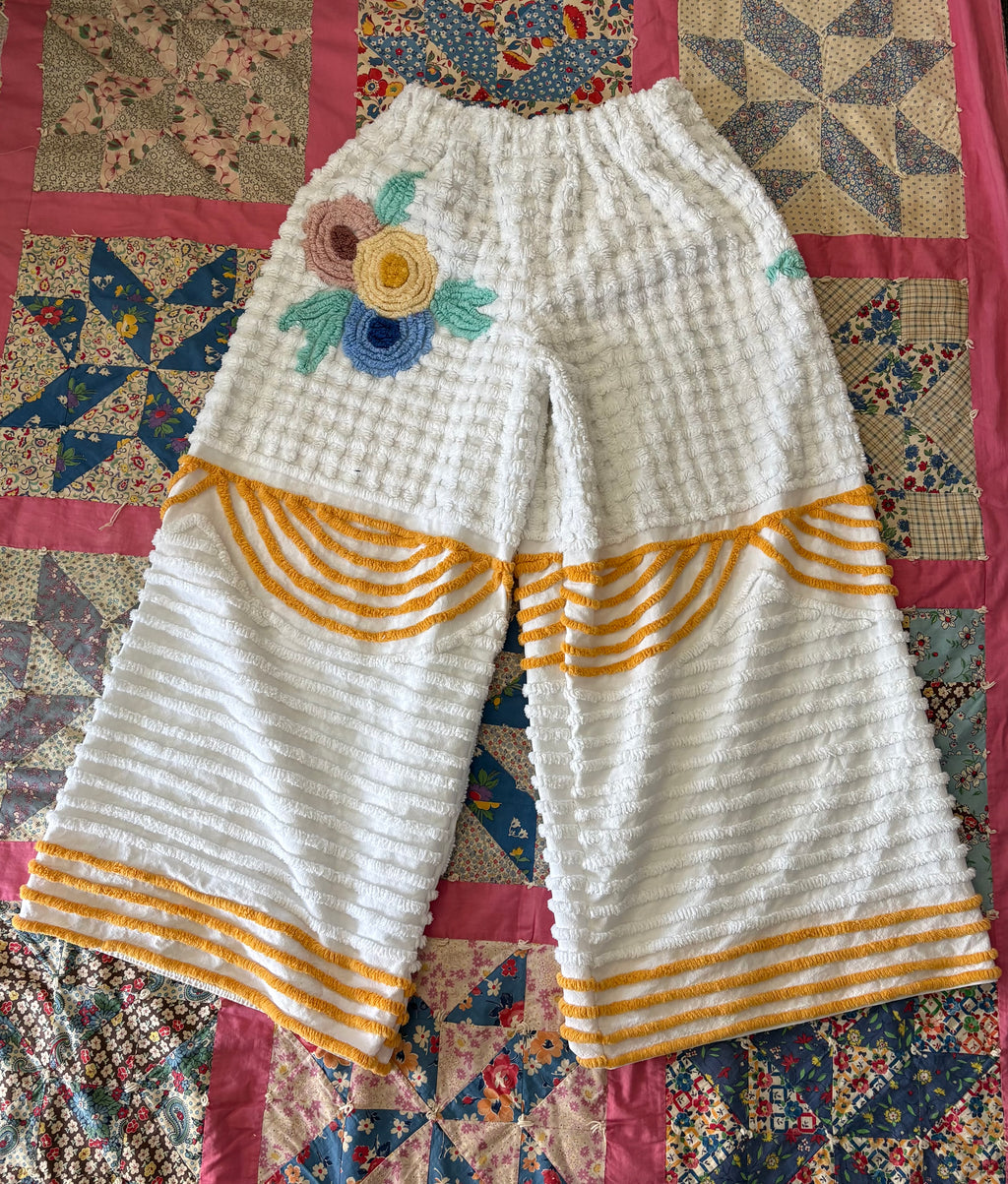 Flower Chenille Pants