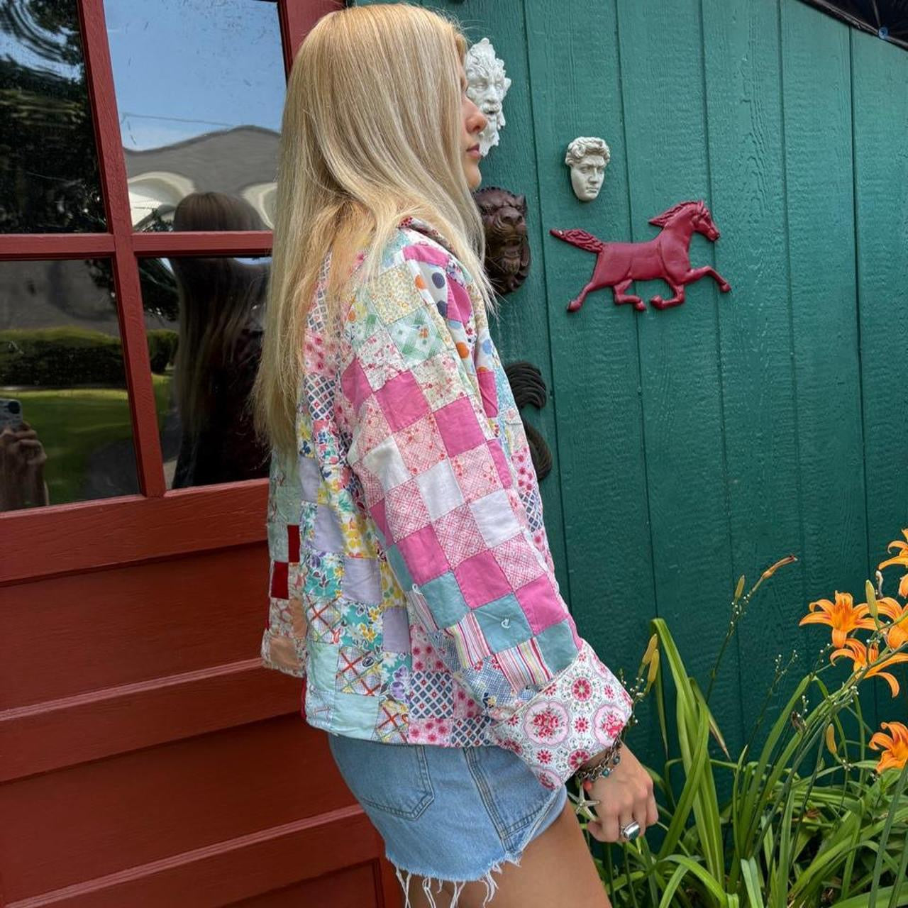 Pink Patchwork Quilt Jacket