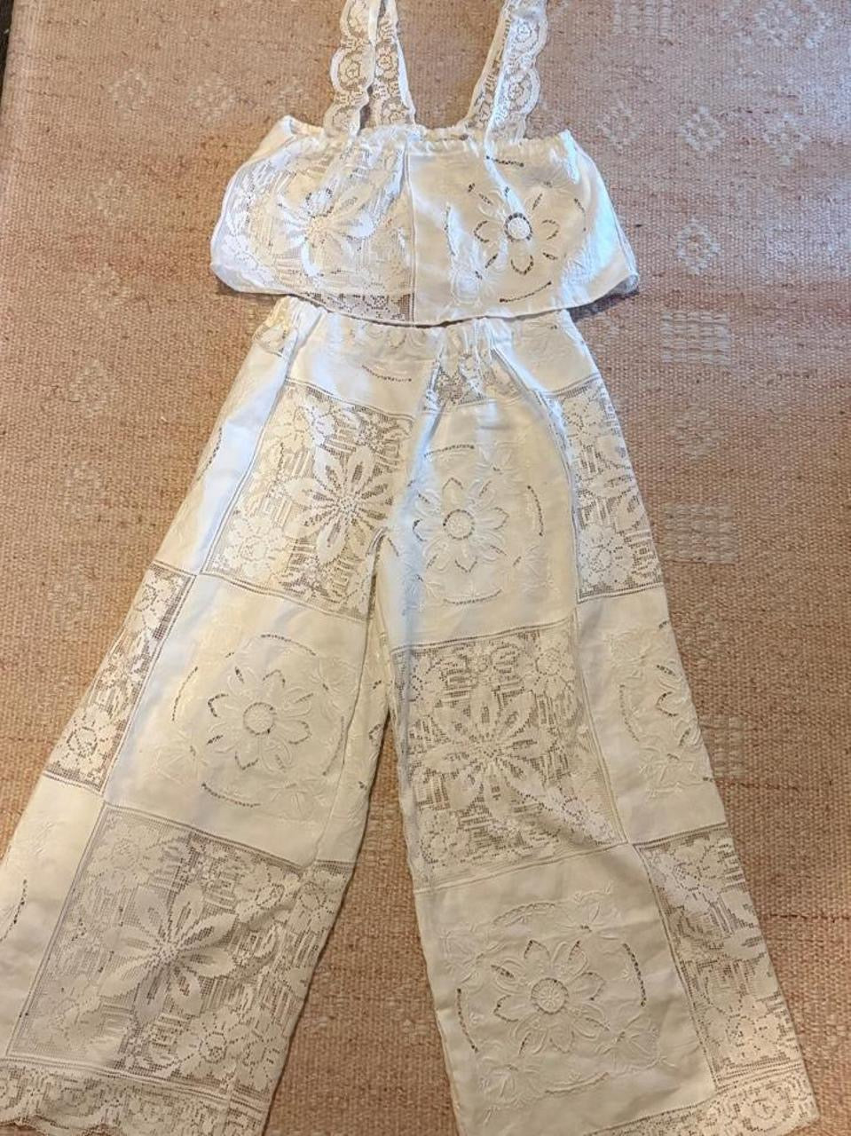 Lace Pants and Cami Set