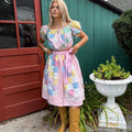 Pink Quilt Skirt Set