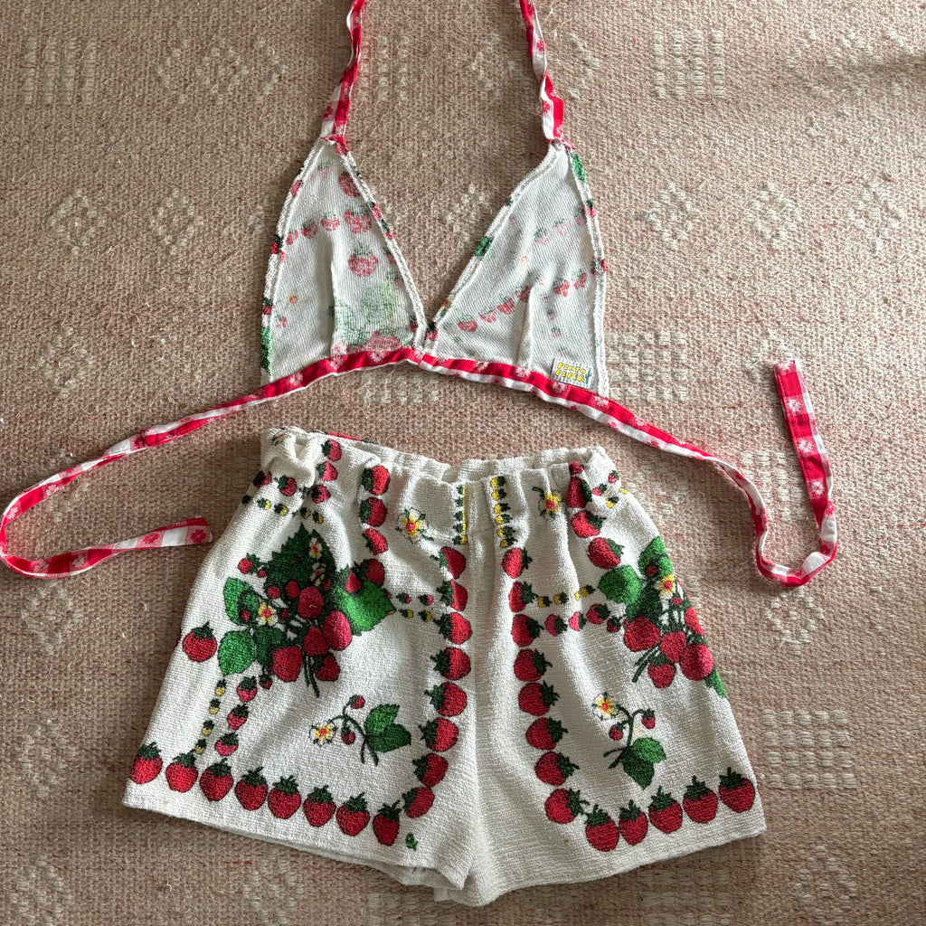 Strawberry Terry cloth play set