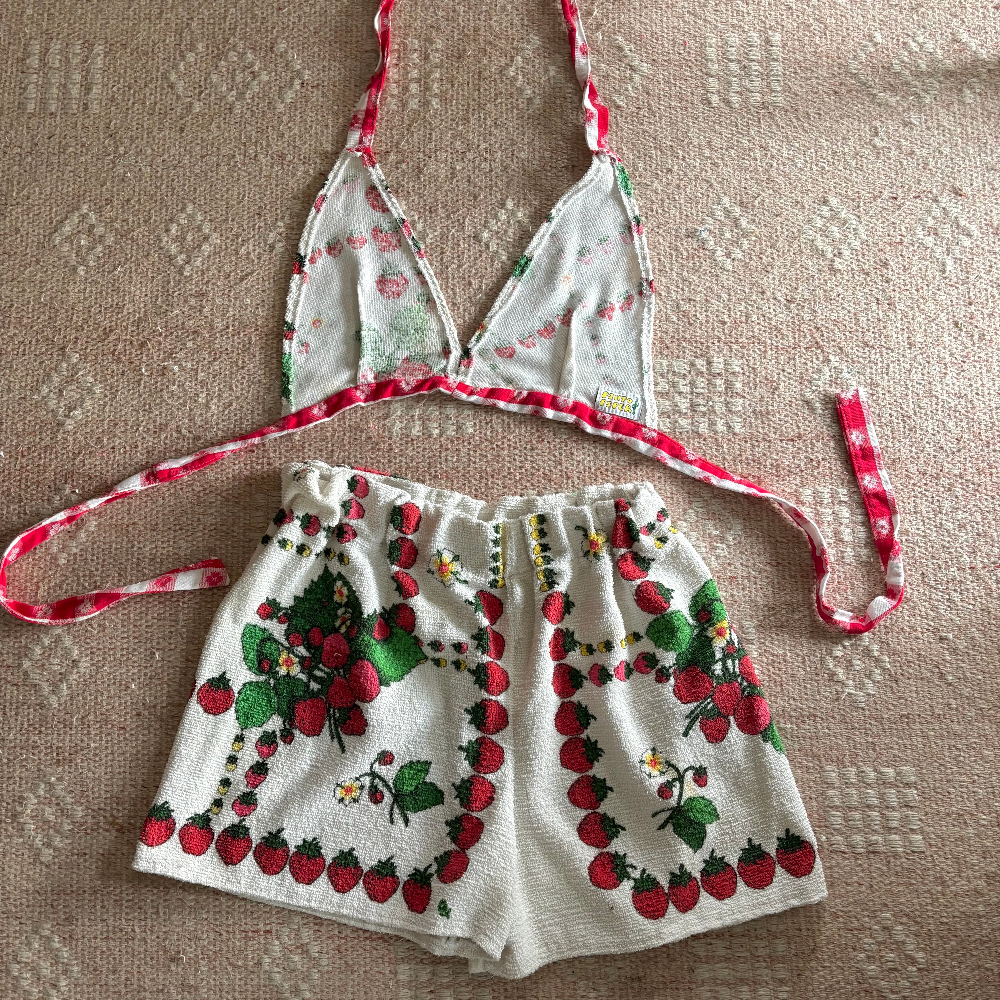 Strawberry Terry cloth play set