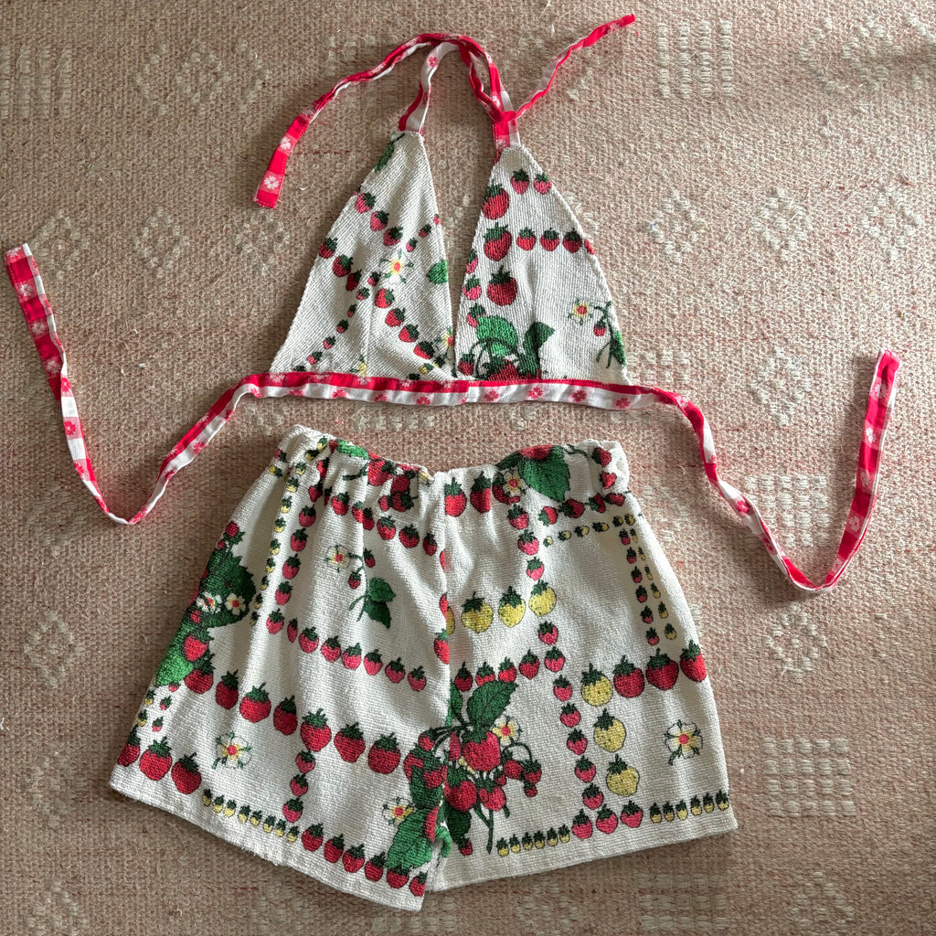 Strawberry Terry cloth play set