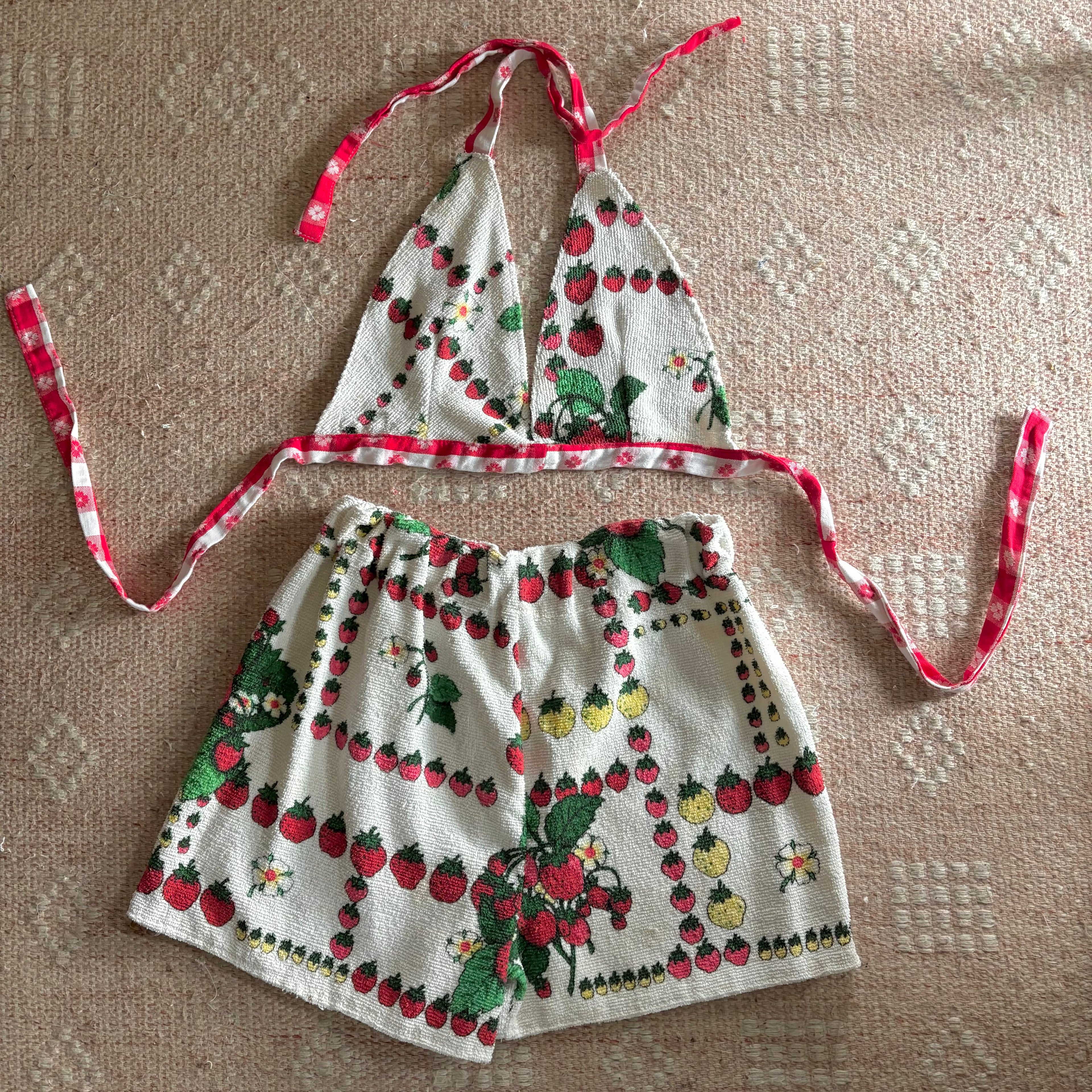Strawberry Terry cloth play set