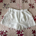 White Lace Cameo Shorts