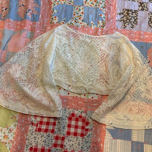 Bell Sleeve Lace Top