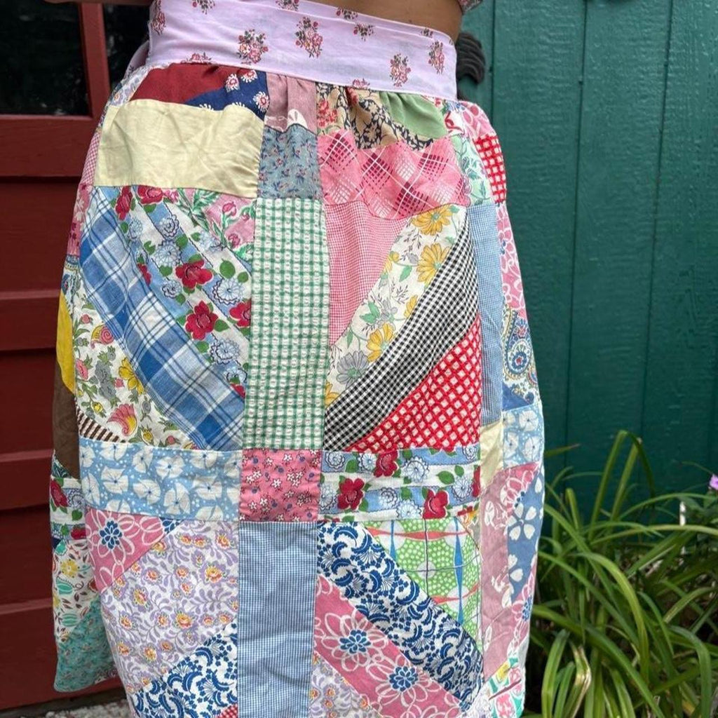 Patchwork Quilt Skirt Set