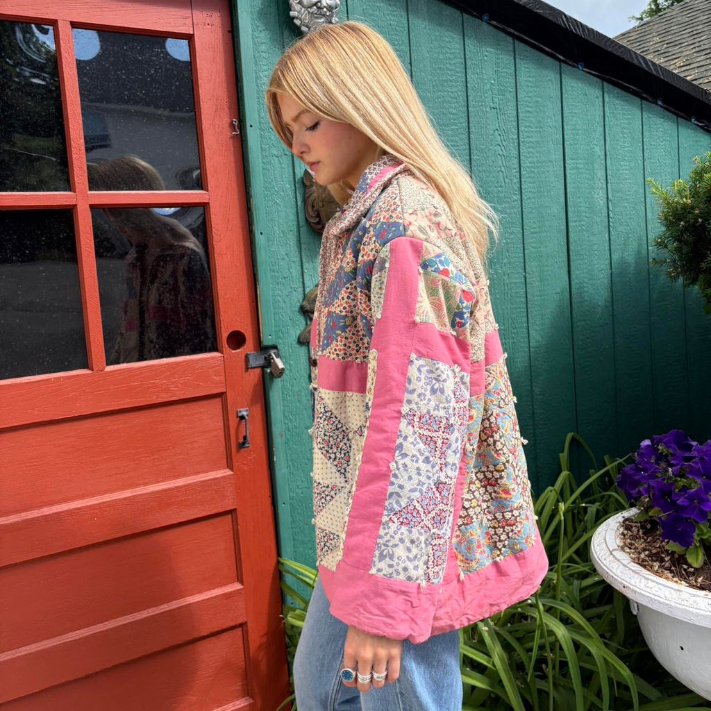 Pink Quilt Coat