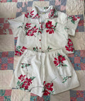 Red Floral Camp Shirt Play Set