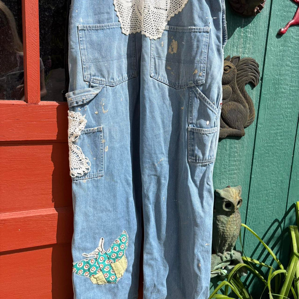 Patchwork Overalls