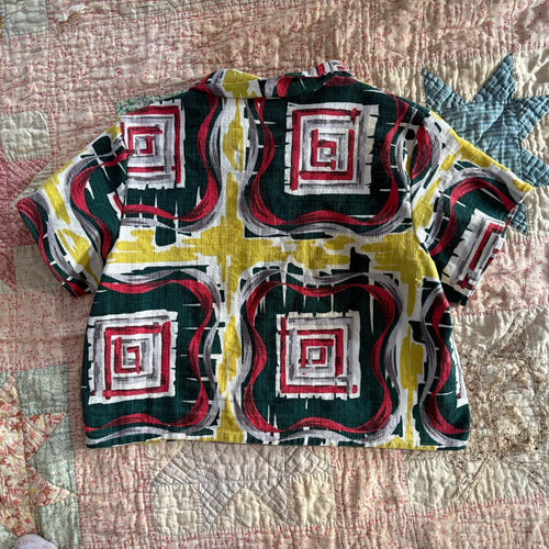 Atomic Barkcloth Camp Shirt