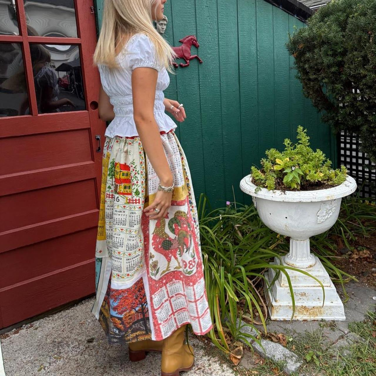 Calendar Tea Towel Skirt
