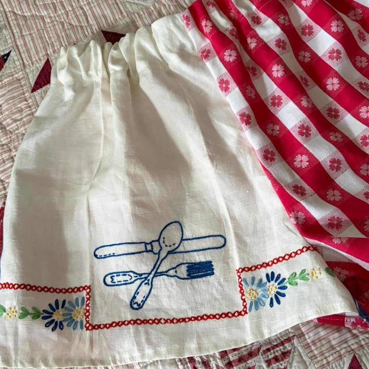 Gingham Fork And Spoon Shorts