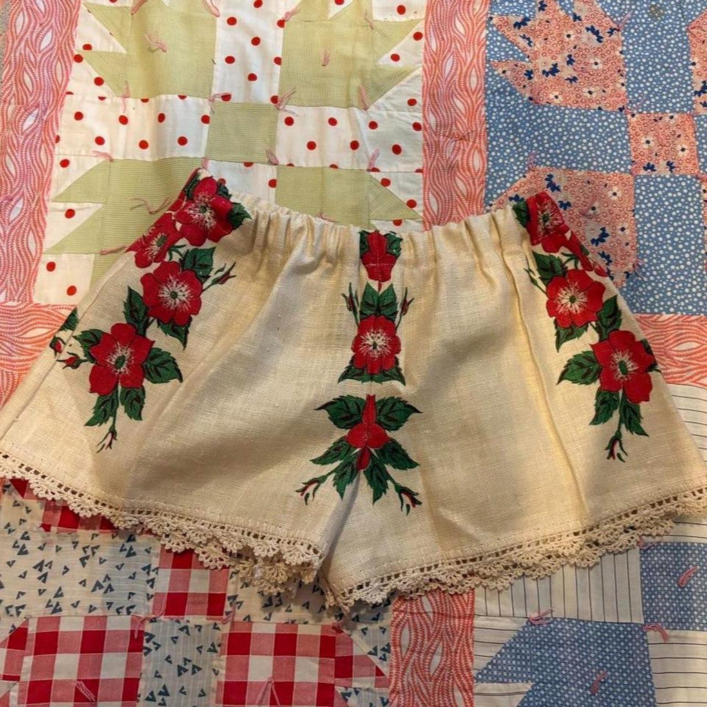 Poppy Print Shorts