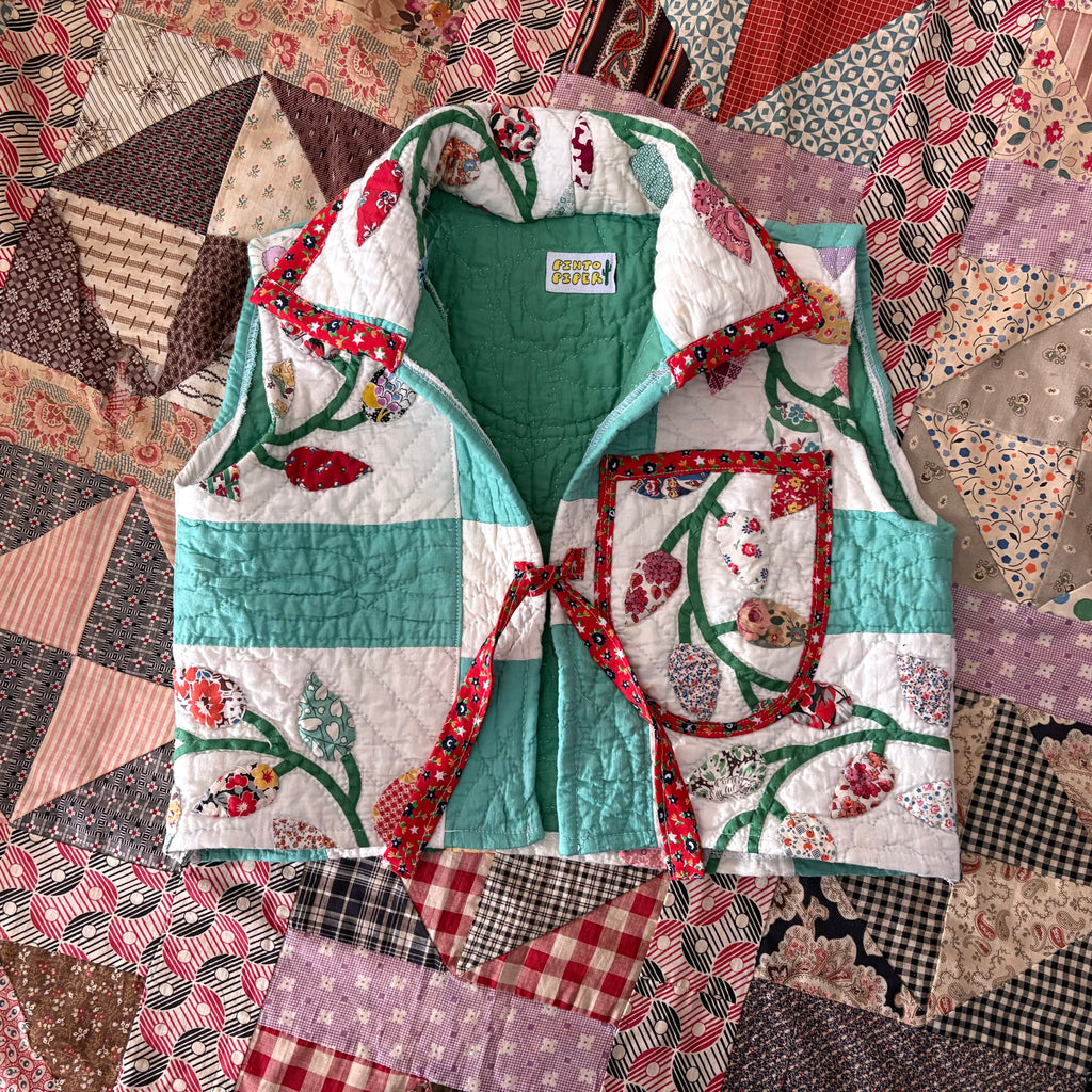 Cropped Quilt Vest