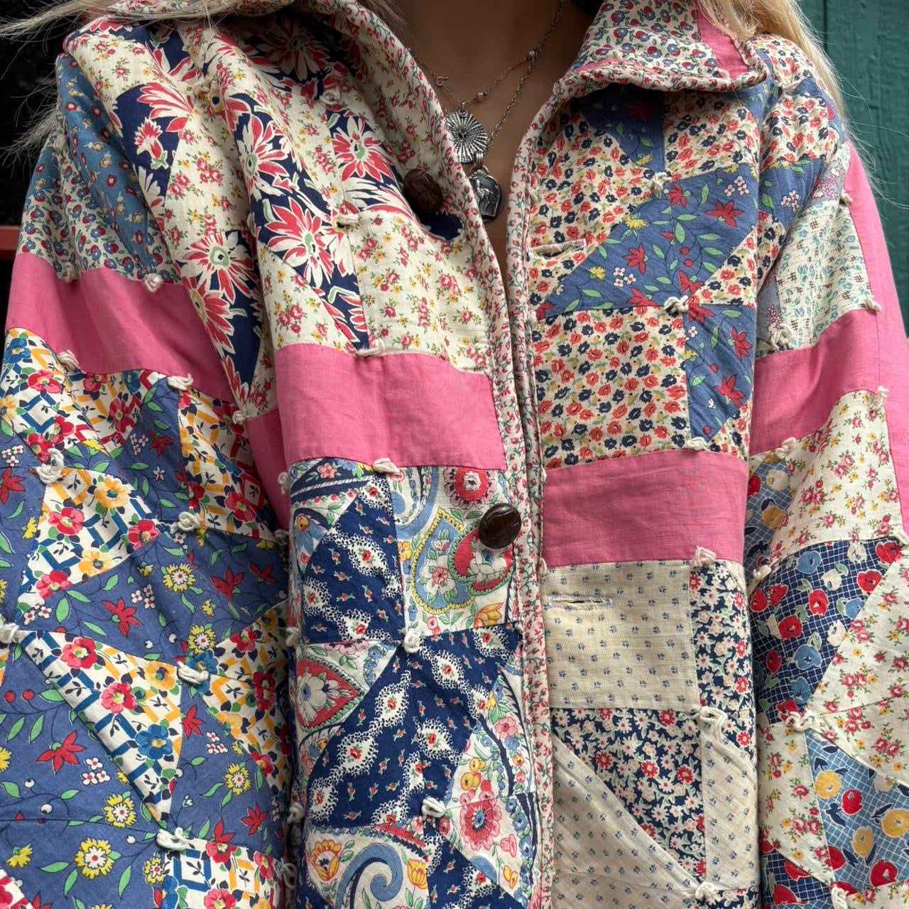 Pink Quilt Coat