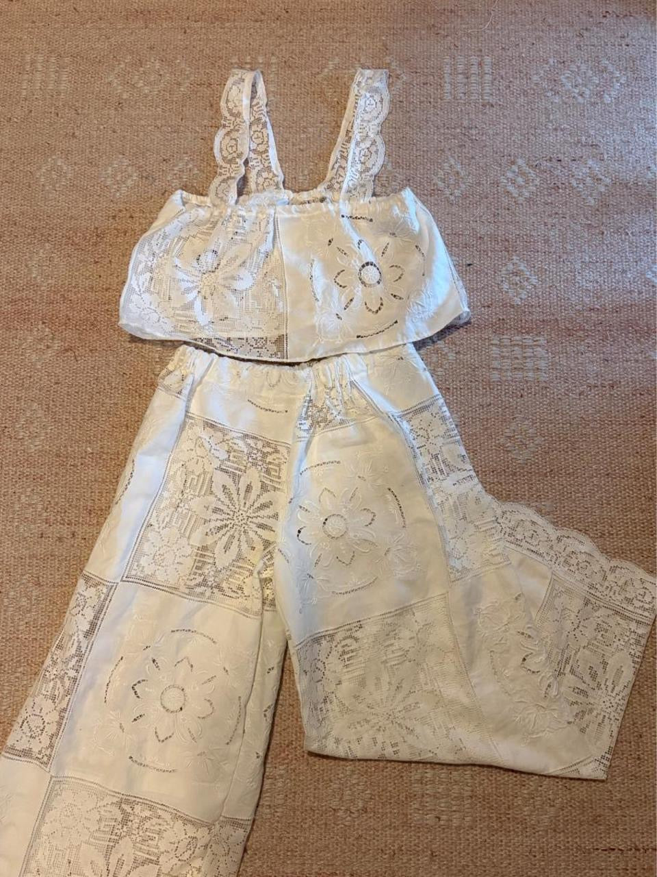 Lace Pants and Cami Set