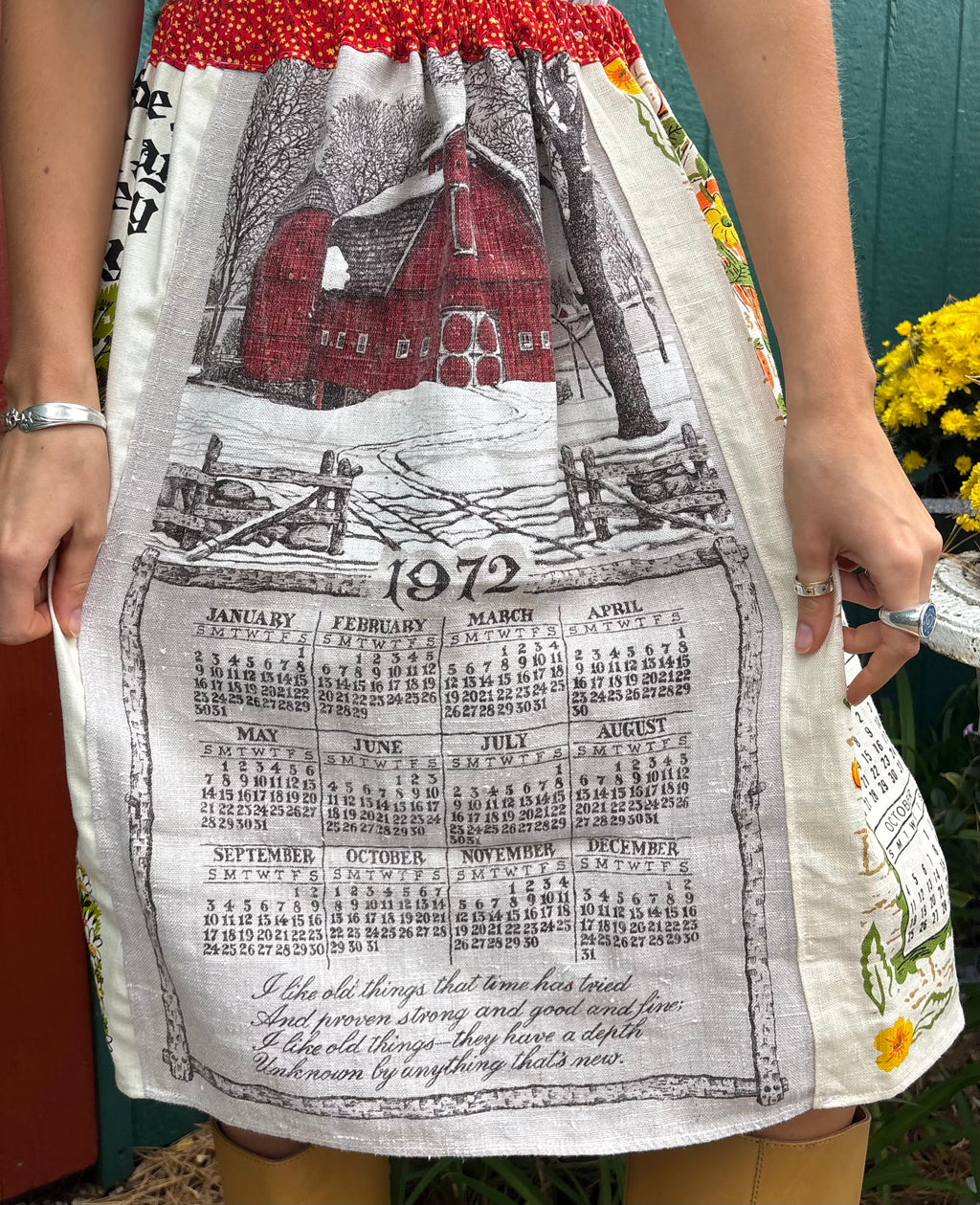 Calendar Tea Towel Skirt
