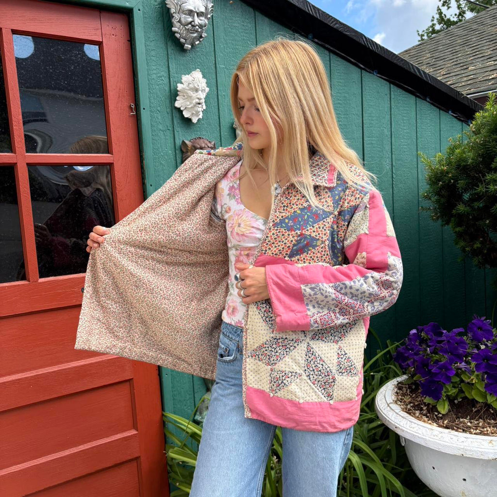 Pink Quilt Coat