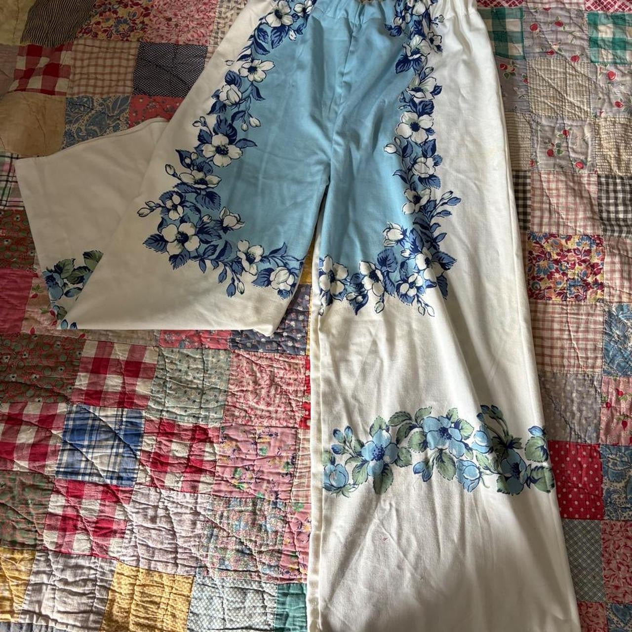 Floral Tablecloth Pants Set
