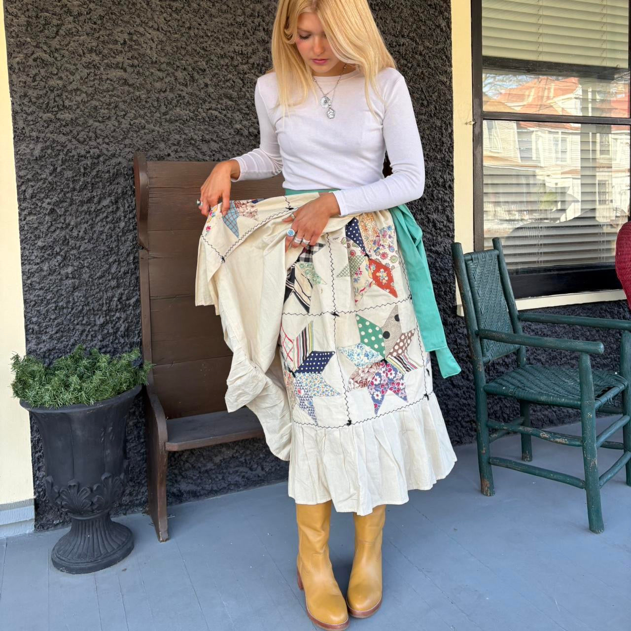 Star Quilt Wrap Skirt