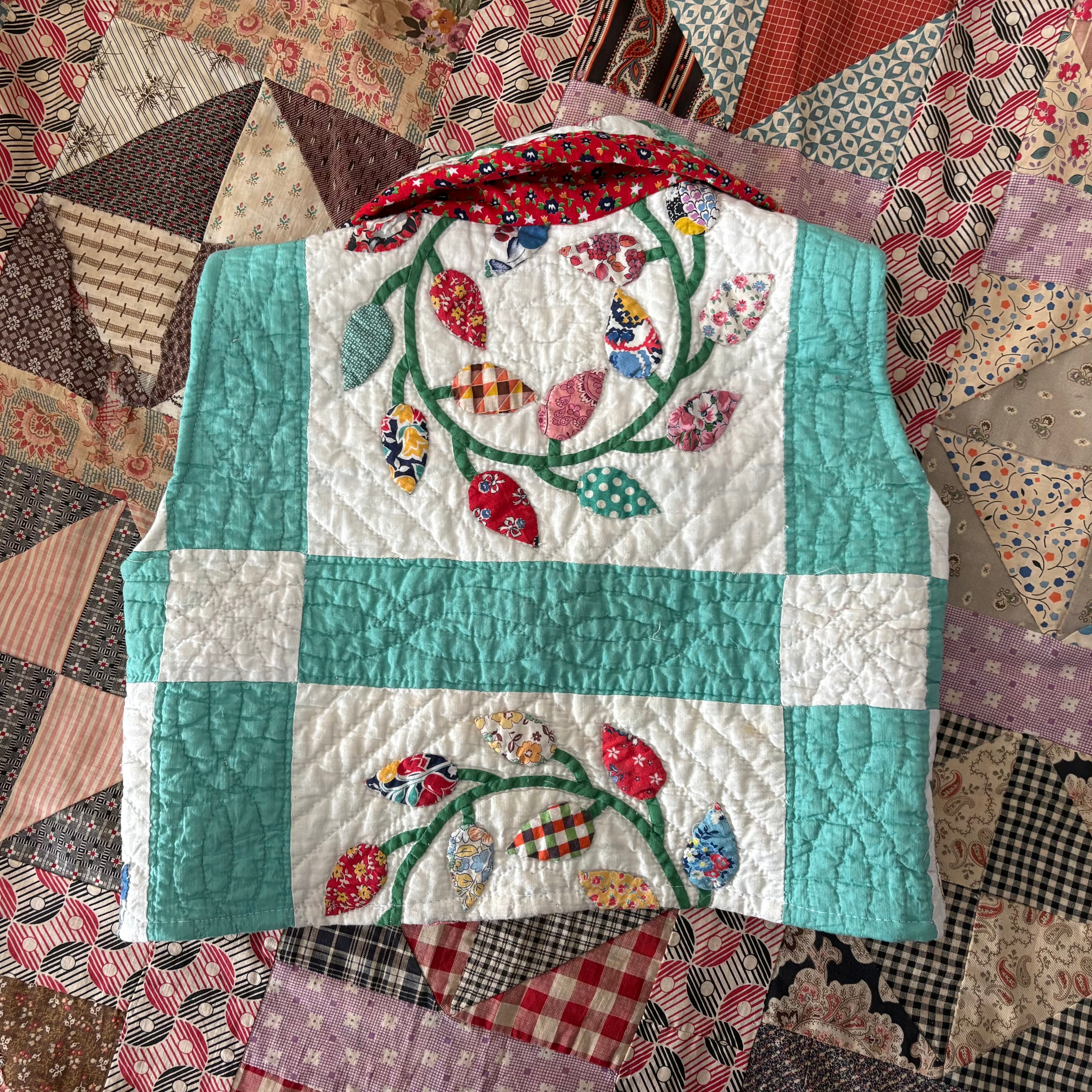 Cropped Quilt Vest