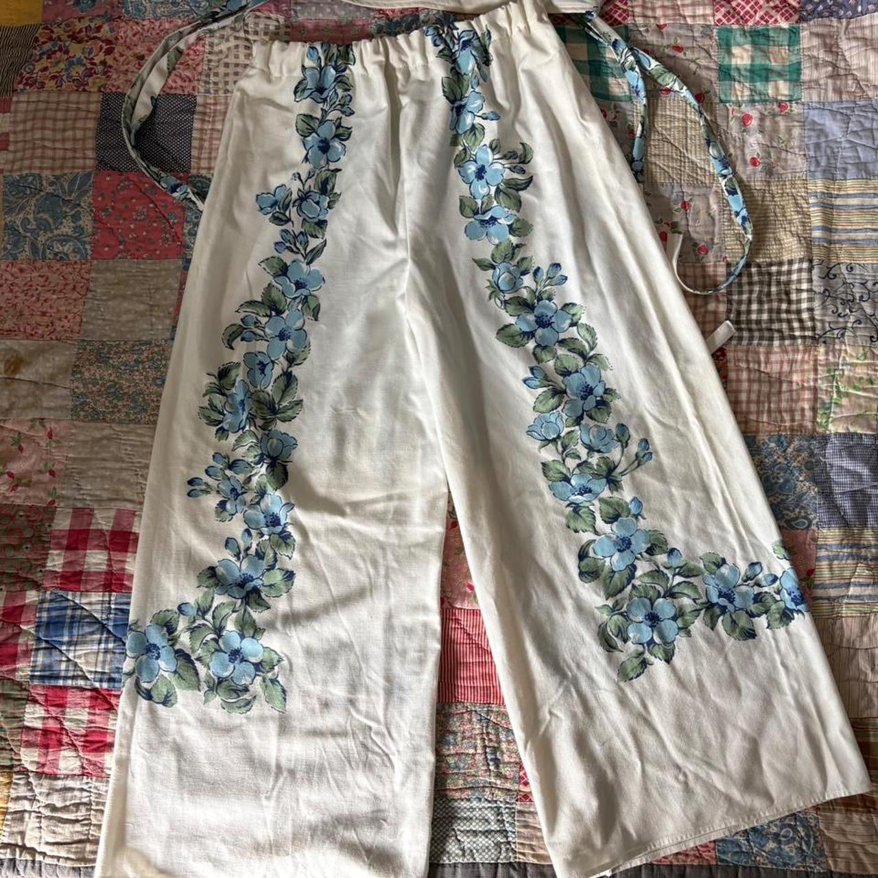 Floral Tablecloth Pants Set