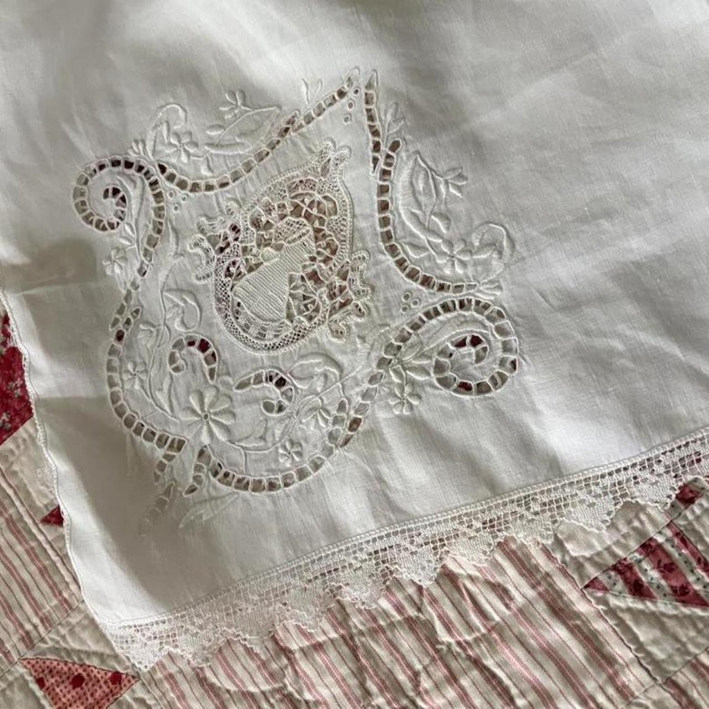 White Lace Cameo Shorts